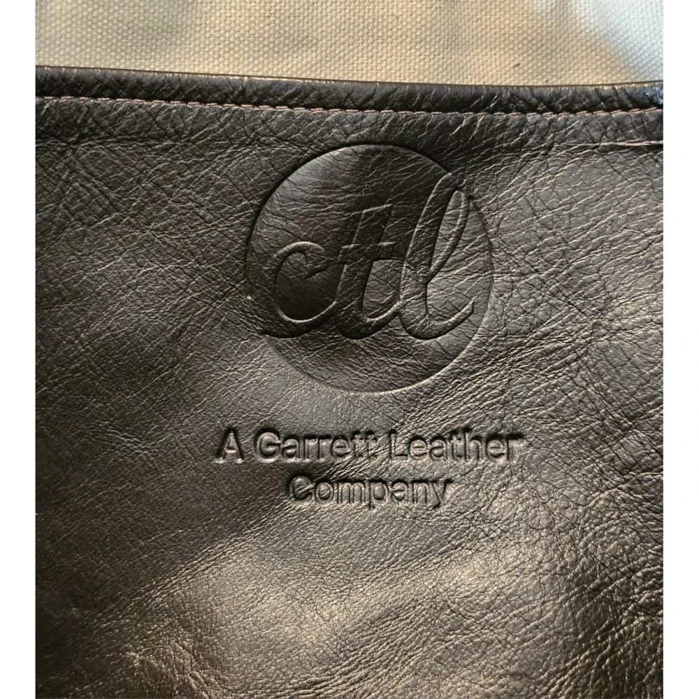 Ctl A Garrett Leather Company Leather Messenger Bag Black Soft Supple Adjustable